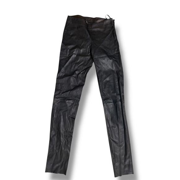 Oakwood Leather Pants, Size 36FR, Black L32 inch, US2-4 - Picture 1 of 9